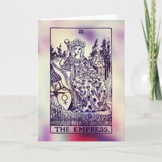 Het Empress Tarot Card Wenskaart Kaart (Voorkant)
