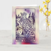 Het Empress Tarot Card Wenskaart Kaart (Gele Bloem)