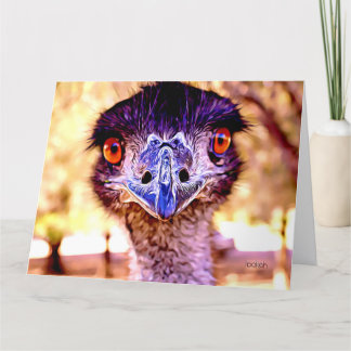Het emu Giant Art Wenskaart Kaart
