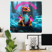 Het Enchanted Forest Dragon Poster (Thuiskantoor)