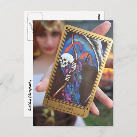 Het end Tarot Briefkaart (Voorkant / Achterkant)