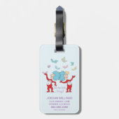 Het ene ding twee, het zijn de kleine dingen! bagagelabel (Achterkant verticaal)