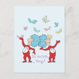 Het ene ding twee, het zijn de kleine dingen! briefkaart