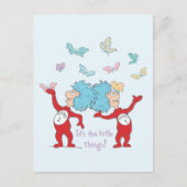 Het ene ding twee, het zijn de kleine dingen! briefkaart (Voorkant)