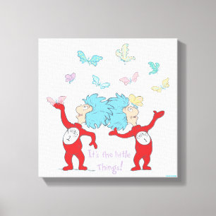 Het ene ding twee, het zijn de kleine dingen! canvas afdruk