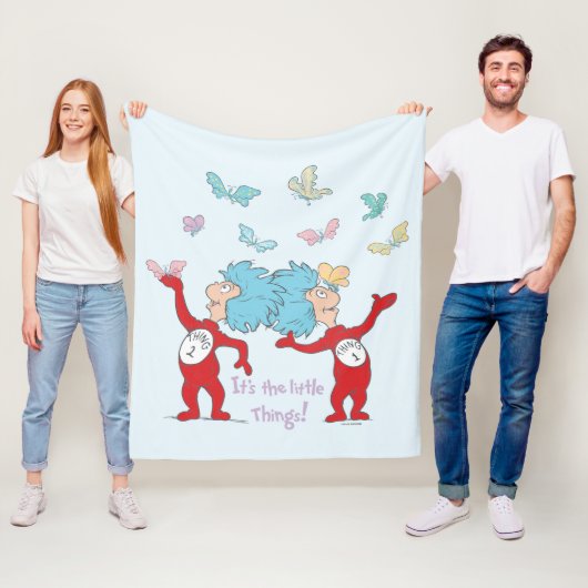 Het ene ding twee, het zijn de kleine dingen! fleece deken (In situ)