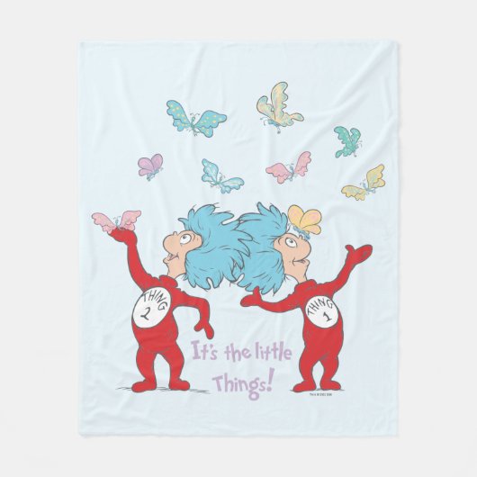 Het ene ding twee, het zijn de kleine dingen! fleece deken (Voorkant)