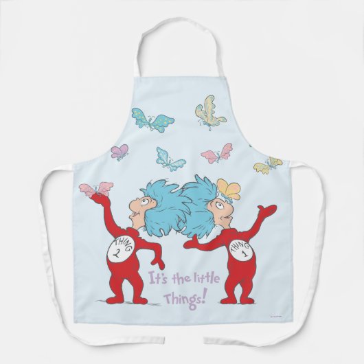 Het ene ding twee, het zijn de kleine dingen! schort (Voorkant)