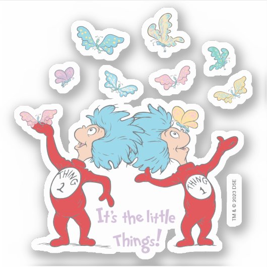 Het ene ding twee, het zijn de kleine dingen! sticker (Voorkant)