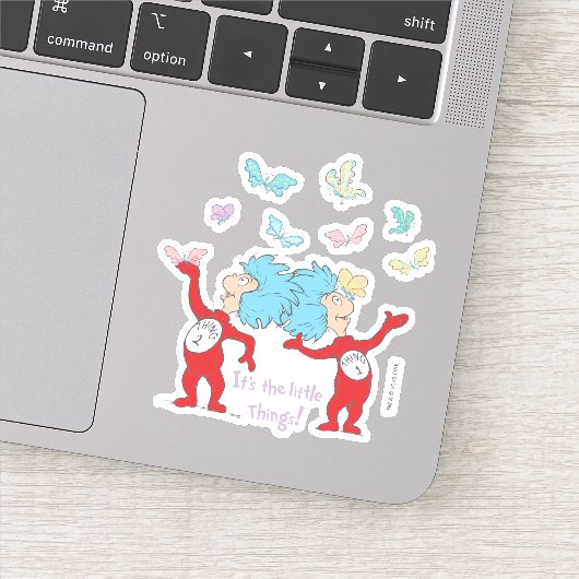 Het ene ding twee, het zijn de kleine dingen! sticker (Detail)