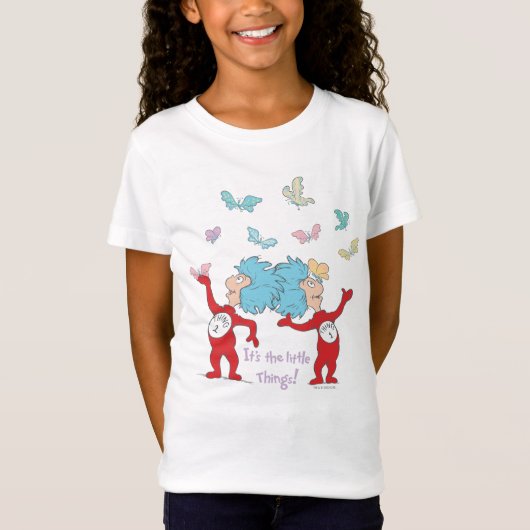 Het ene ding twee, het zijn de kleine dingen! t-shirt (Voorkant)