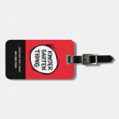 Het ene ding twee - Kleuterschool ding Bagagelabel (Voorkant horizontaal)