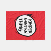 Het ene ding twee - Kleuterschool ding Fleece Deken (Voorkant (Horizontaal))