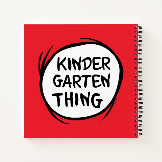 Het ene ding twee - Kleuterschool ding Notitieboek (Achterkant)