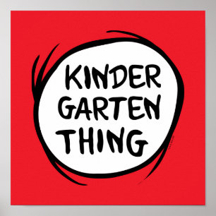 Het ene ding twee - Kleuterschool ding Poster