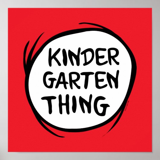 Het ene ding twee - Kleuterschool ding Poster (Voorkant)