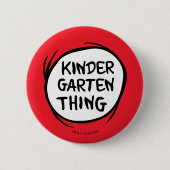Het ene ding twee - Kleuterschool ding Ronde Button 5,7 Cm (Voorkant)