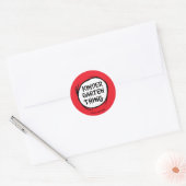Het ene ding twee - Kleuterschool ding Ronde Sticker (Envelop)