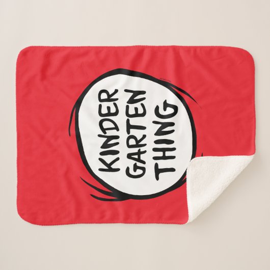 Het ene ding twee - Kleuterschool ding Sherpa Deken (Voorkant (horizontaal))