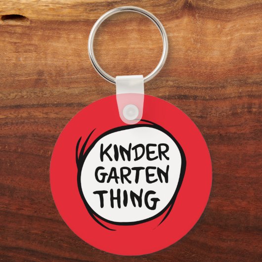 Het ene ding twee - Kleuterschool ding Sleutelhanger (Voorkant)