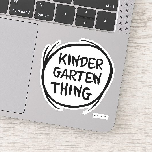 Het ene ding twee - Kleuterschool ding Sticker (Detail)