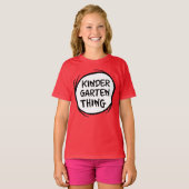 Het ene ding twee - Kleuterschool ding T-shirt (Voorkant volledig)