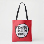 Het ene ding twee - Kleuterschool ding Tote Bag (Voorkant)