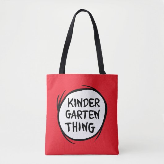 Het ene ding twee - Kleuterschool ding Tote Bag (Voorkant)