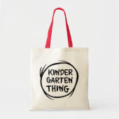 Het ene ding twee - Kleuterschool ding Tote Bag (Voorkant)
