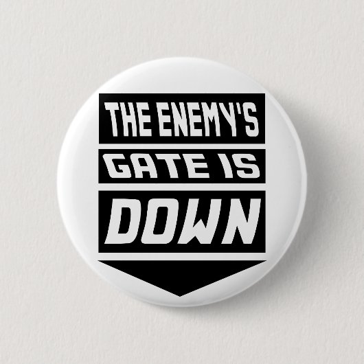 Het Enemy's gewas is omlaag Ronde Button 5,7 Cm (Voorkant)