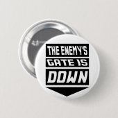 Het Enemy's gewas is omlaag Ronde Button 5,7 Cm (Voorkant /achterkant)