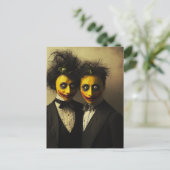 Het enge citroenvolk briefkaart (Staand voorkant)