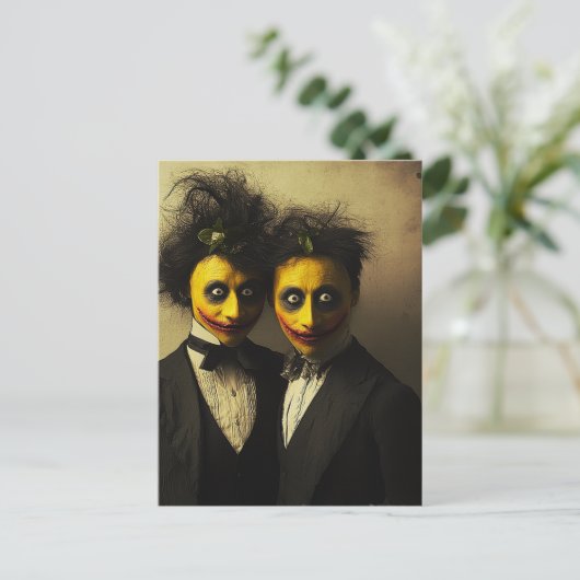 Het enge citroenvolk briefkaart (Staand voorkant)