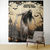 Het enge Halloween spookbos Wandkleed (In situ)