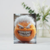Het Enge Oranje Fruit Briefkaart (Staand voorkant)