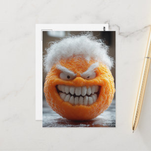 Het Enge Oranje Fruit Briefkaart