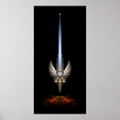 Het engel Wing Sword van Arkledious Sp Black Poste Poster (Voorkant)