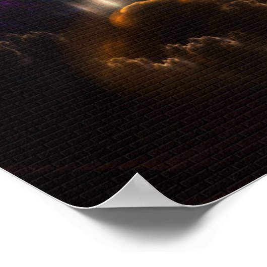 Het engel-zwembad van Arkledious Sp Brick Poster (Hoek)