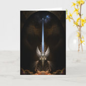 Het engel-zwembad van Arkledious Wenskaart Kaart (Gele Bloem)