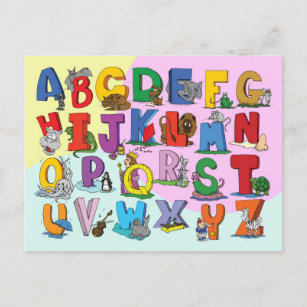 Het Engelse alfabet Briefkaart