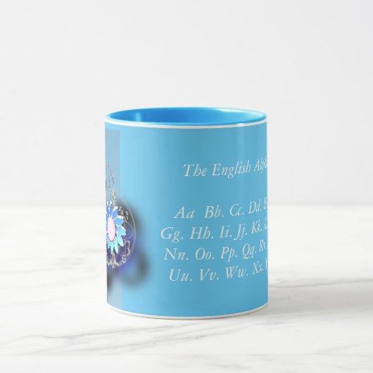 Het Engelse alfabet Mok (Midden)