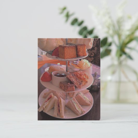 Het Engelse Briefkaart van de Thee van de Middag (Staand voorkant)