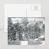 Het Engelse leger marcheert met Sir Henry Sidney Briefkaart (Voorkant / Achterkant)