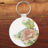 Het Engelse Roos op een Sleutelhanger-past aan Sleutelhanger (Voorkant)