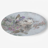 Het Engelstalige portret , kunst Papieren Bordje (Gekanteld)