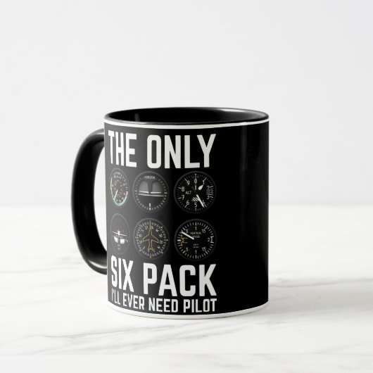 Het enige 6-pak dat ik ooit nodig heb. mok (Voorkant links)