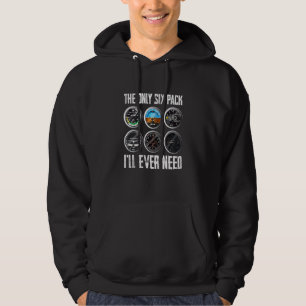 Het enige 6-pak dat ik ooit nodig heb, Pilot Aviat Hoodie