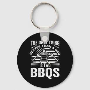 Het enige dat beter is dan een BBQ is twee BBQ's G Sleutelhanger