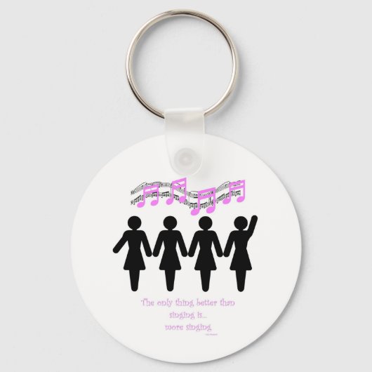 Het enige dat beter is dan zingen sleutelhanger (Voorkant)