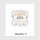 Het enige dat ik kan Lasso Grappig Westers ontwerp Sticker (Vel)